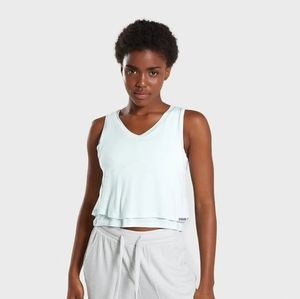 Gymshark Relaxed Crop Top - Washed Green